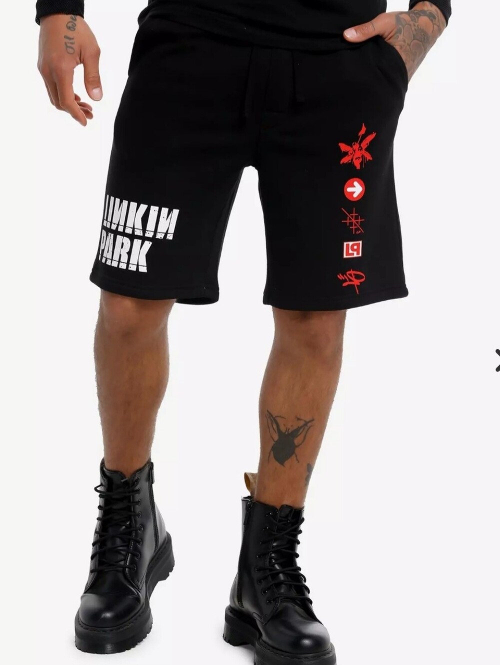 Linkin Park Symbols Fleece Lounge Shorts